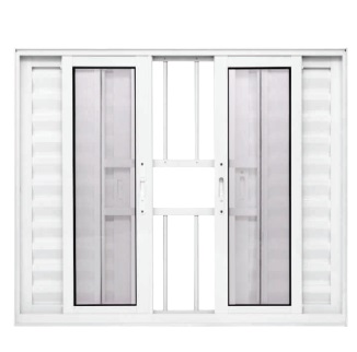 Veneziana 6 Folhas Com Grade